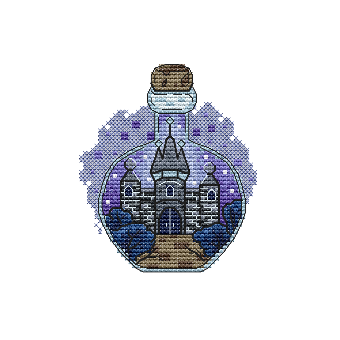 Magic in a bottle - PDF Cross Stitch Pattern