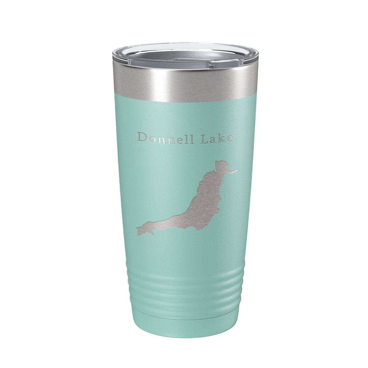 Donnell Lake Map Tumbler Travel Mug Insulated Laser Engraved Coffee Cup California 20 oz