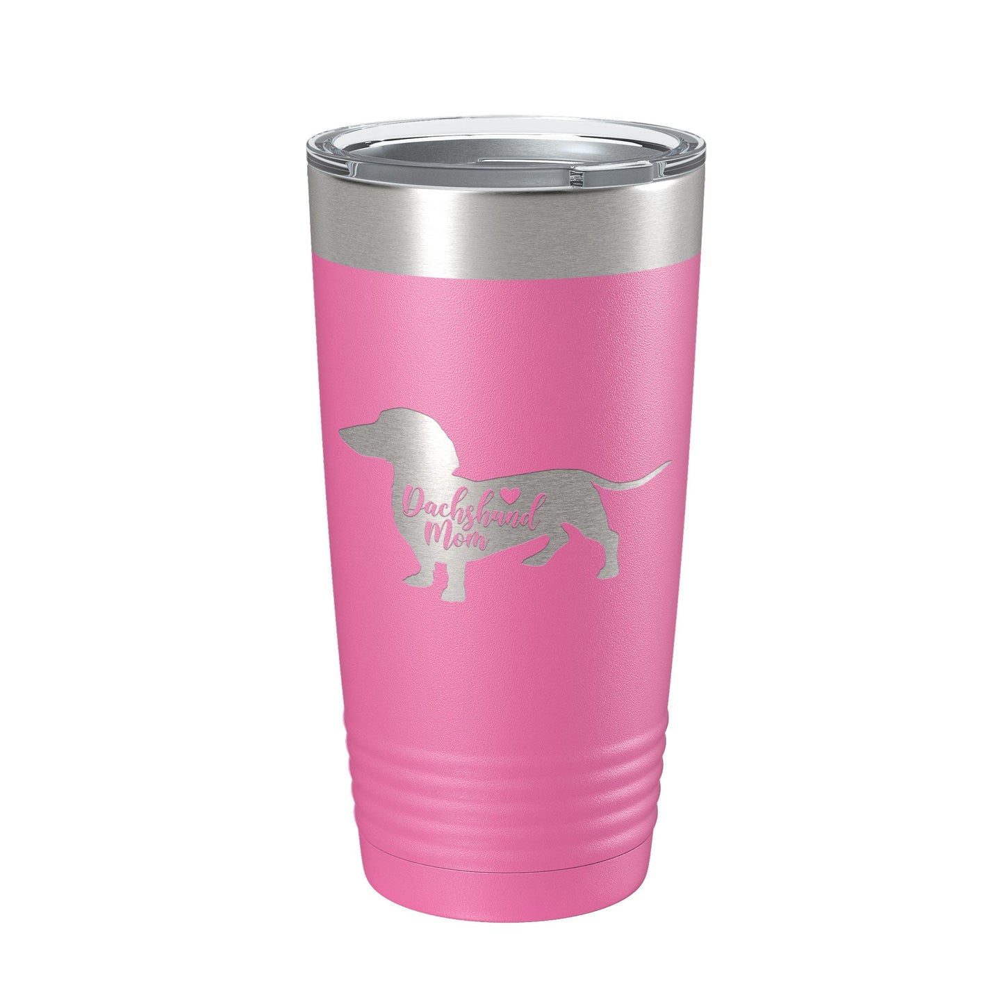Dachshund Mom Tumbler Dog Travel Mug Gift Insulated Laser Engraved Coffee Cup 20 oz