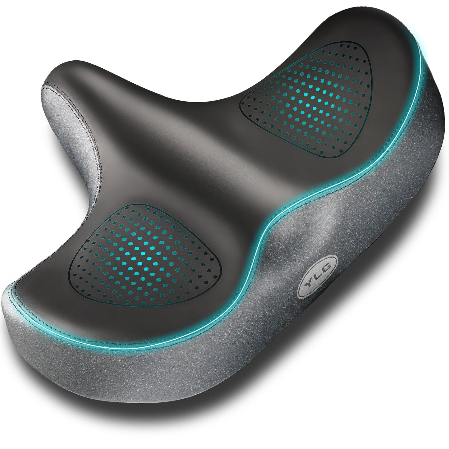 YS 6, YLG Oversize Bike Seat Cushion for Men Women - Extra Memory Foam for Firm Support