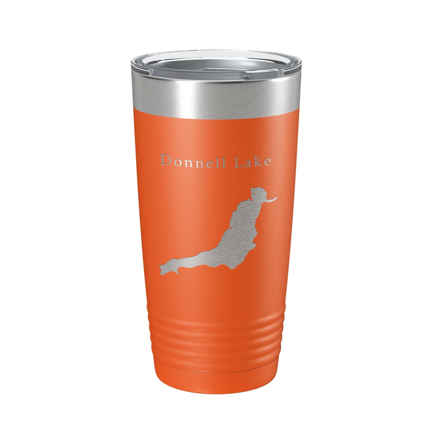 Donnell Lake Map Tumbler Travel Mug Insulated Laser Engraved Coffee Cup California 20 oz