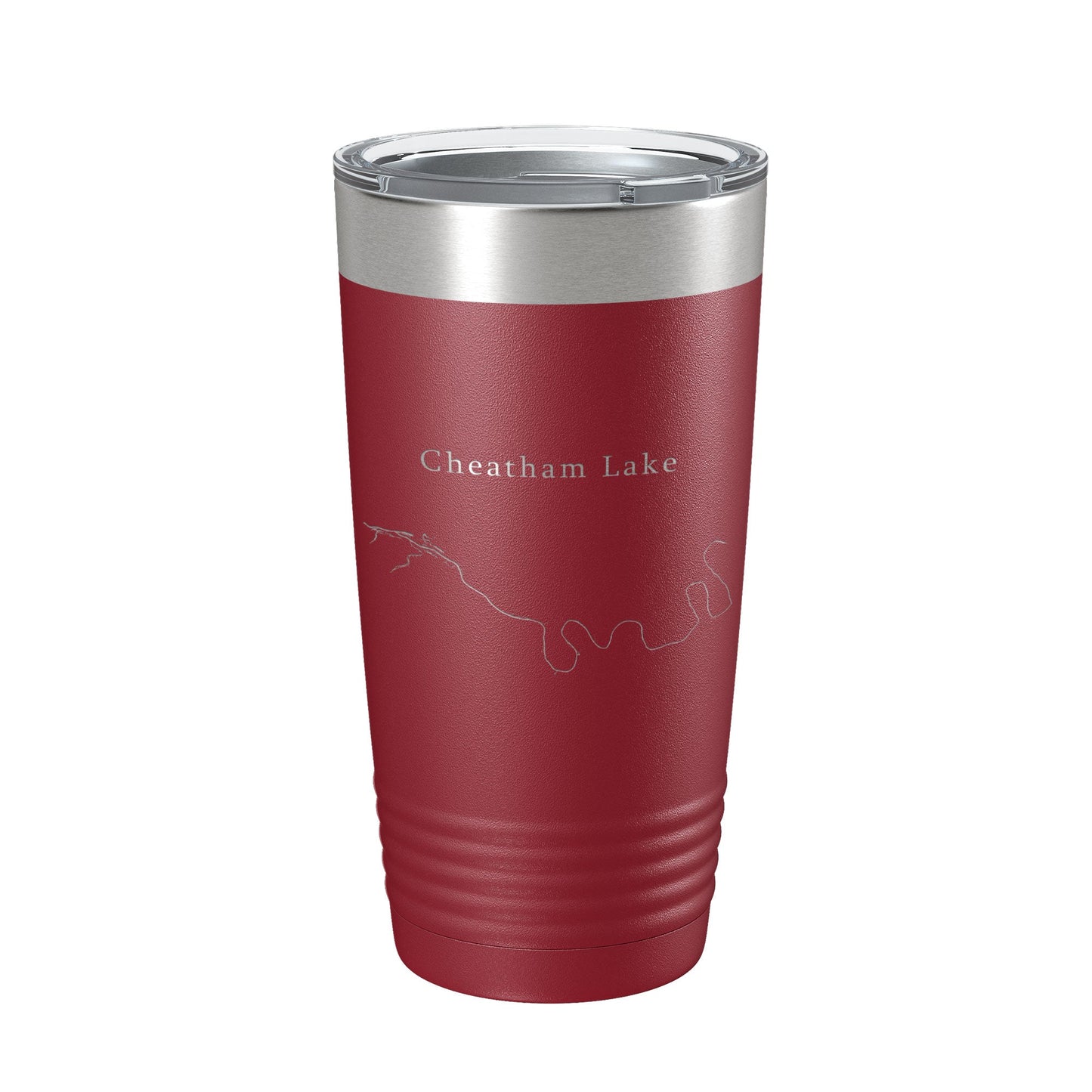 Cheatham Lake Map Tumbler Travel Mug Insulated Laser Engraved Coffee Cup Nashville Tennessee 20 oz