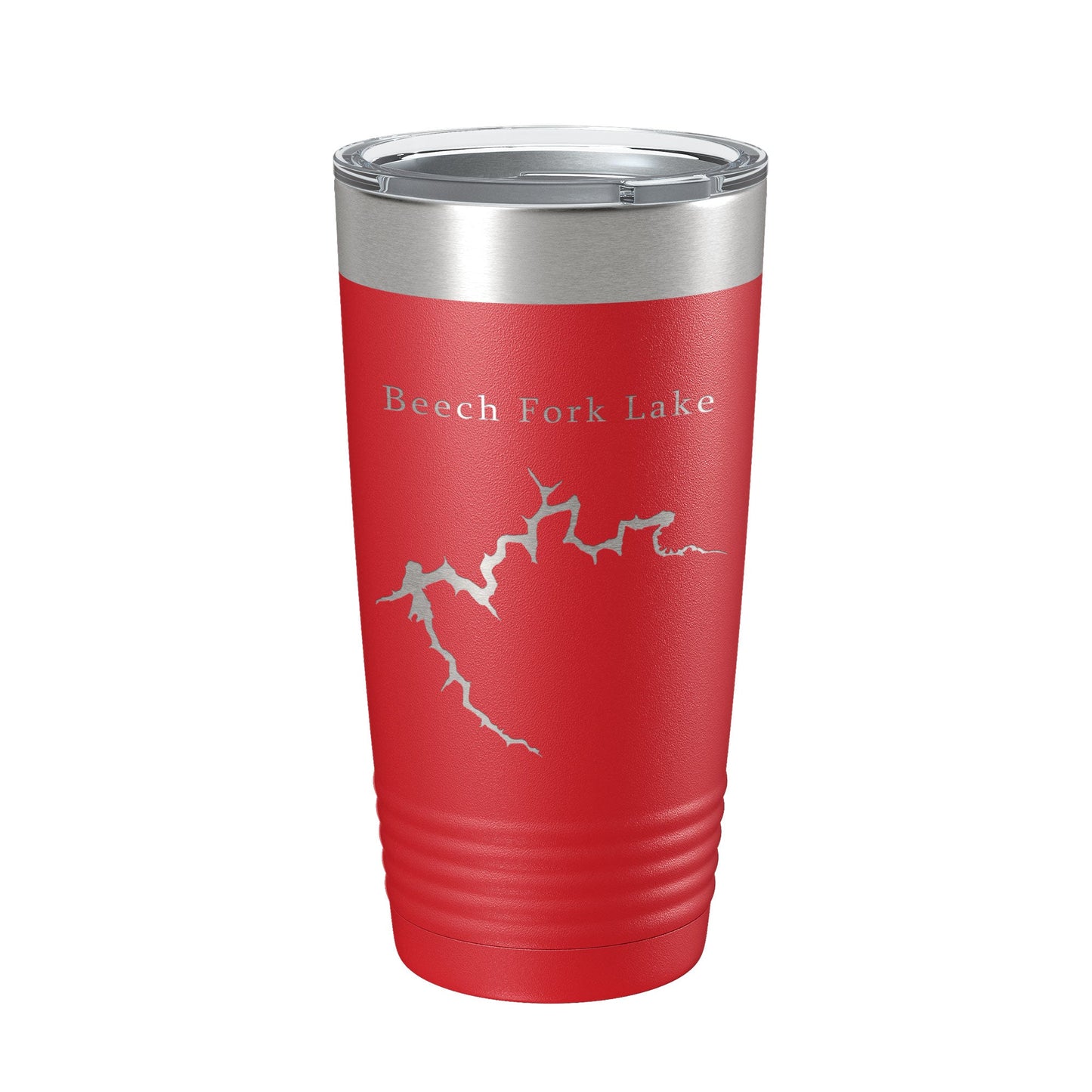 Beech Fork Lake Map Tumbler Travel Mug Insulated Laser Engraved Coffee Cup West Virginia 20 oz