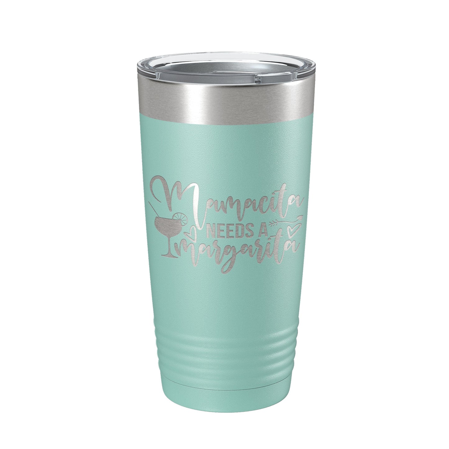 Mamacita Needs A Margarita Tumbler Funny Mom Travel Mug Mother's Day Gift Insulated Laser Engraved Coffee Cup Momma Mama Drink 20 oz