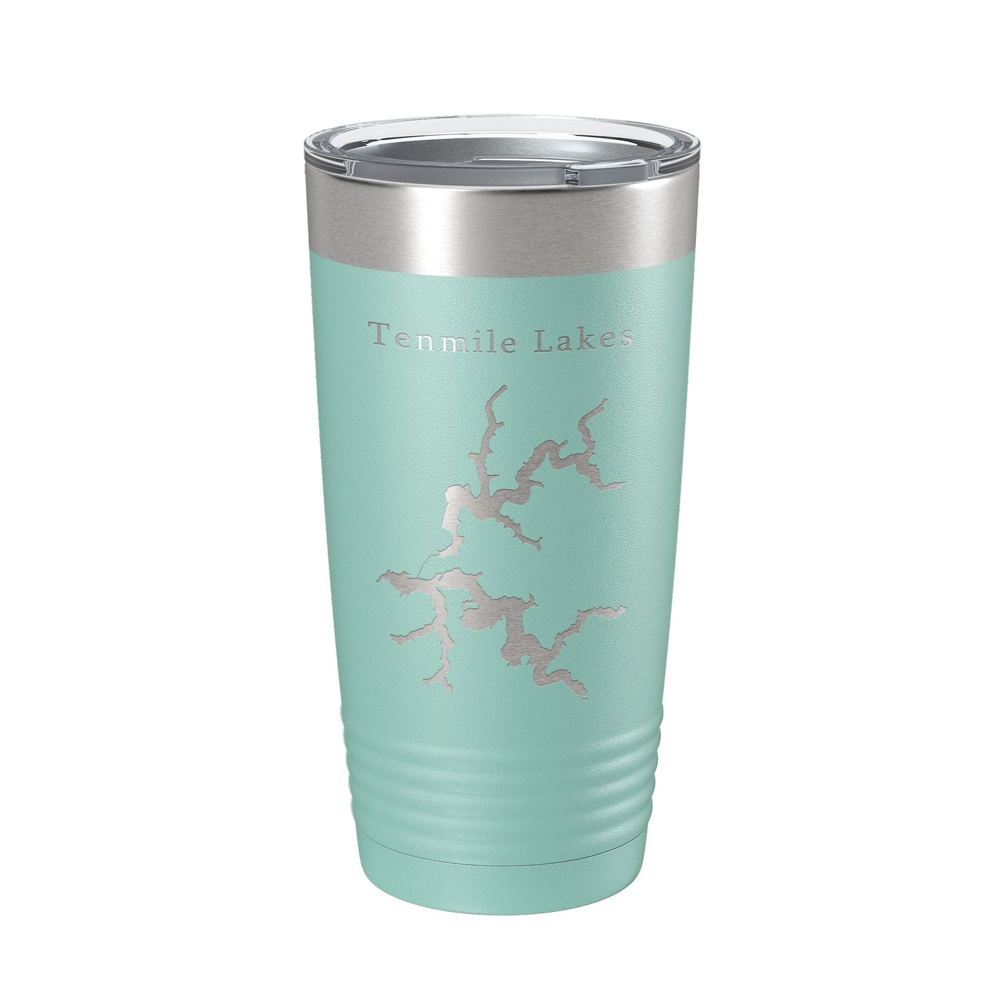 Tenmile Lakes Map Tumbler Travel Mug Insulated Laser Engraved Coffee Cup Oregon 20 oz