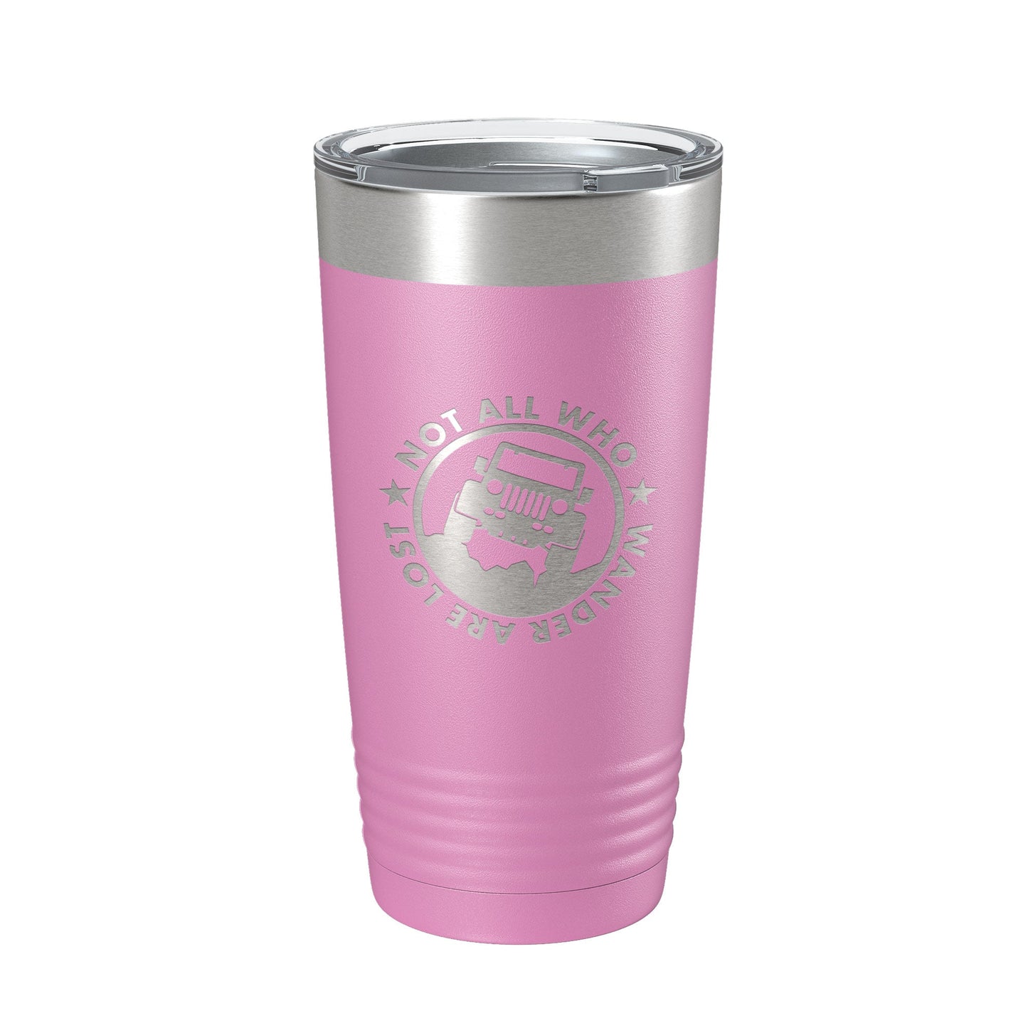 Offroading Tumbler Not All Who Wander Are Lost Travel Mug Mudding Gift Insulated Laser Engraved Coffee Cup 20 oz