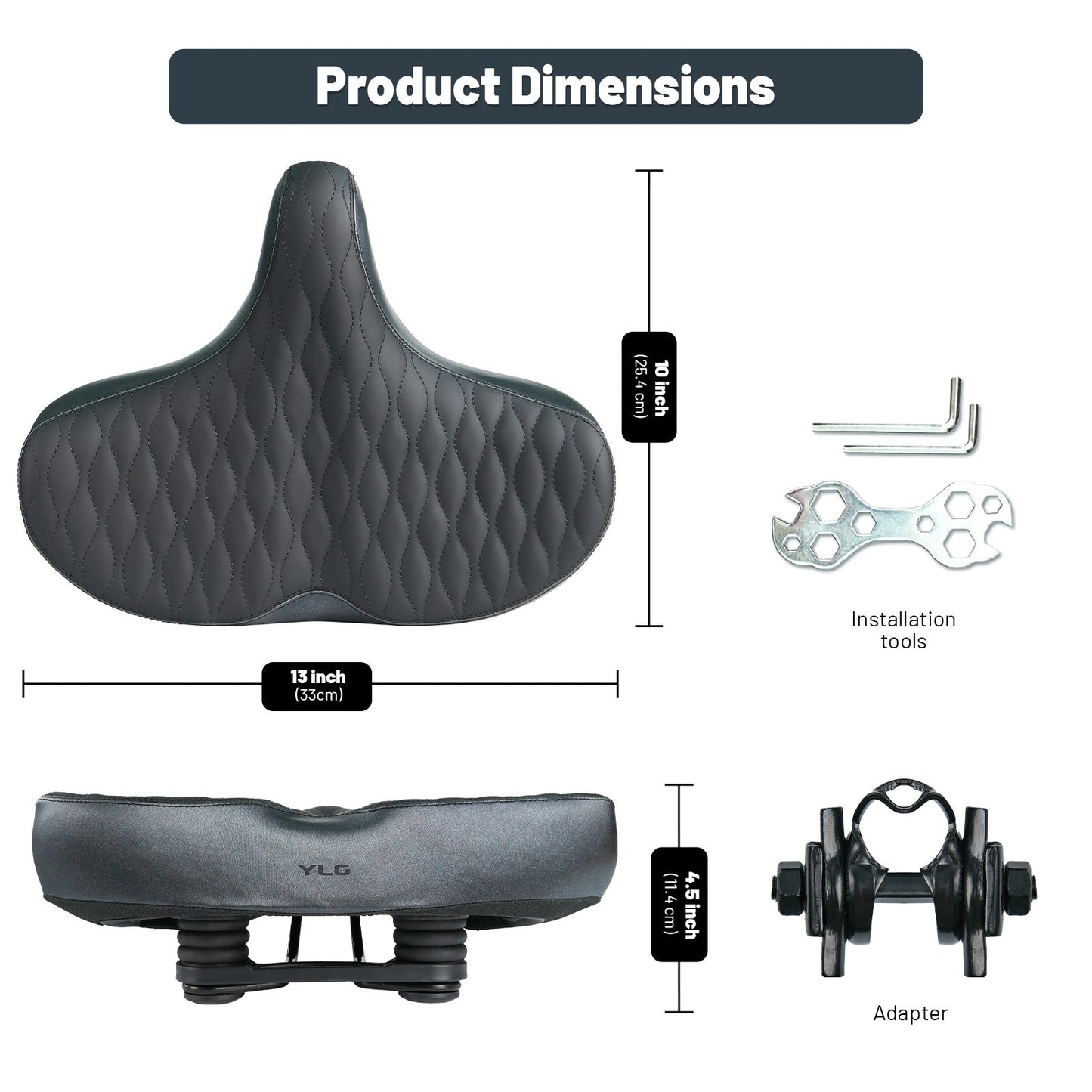 YS 9, YLG Oversized Bicycle Seat