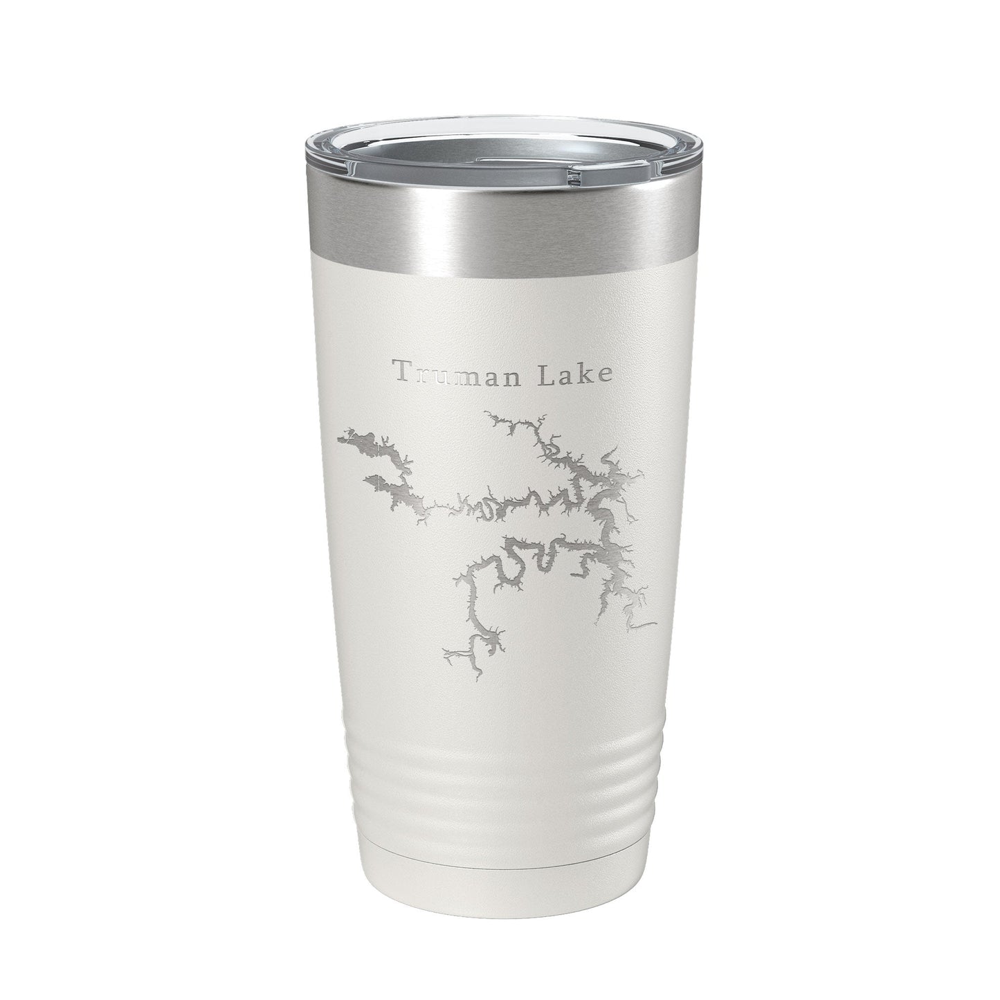 Harry S. Truman Lake Map Tumbler Travel Mug Insulated Laser Engraved Coffee Cup Missouri 20 oz