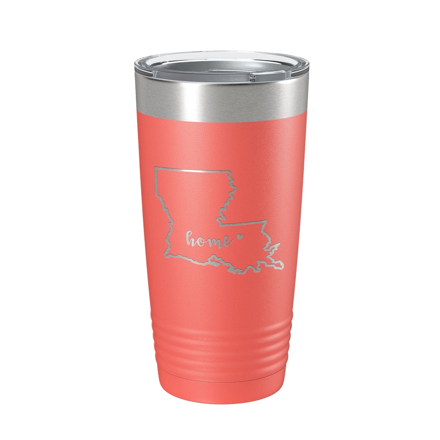 Louisiana Tumbler Home State Travel Mug Insulated Laser Engraved Map Coffee Cup 20 oz-20