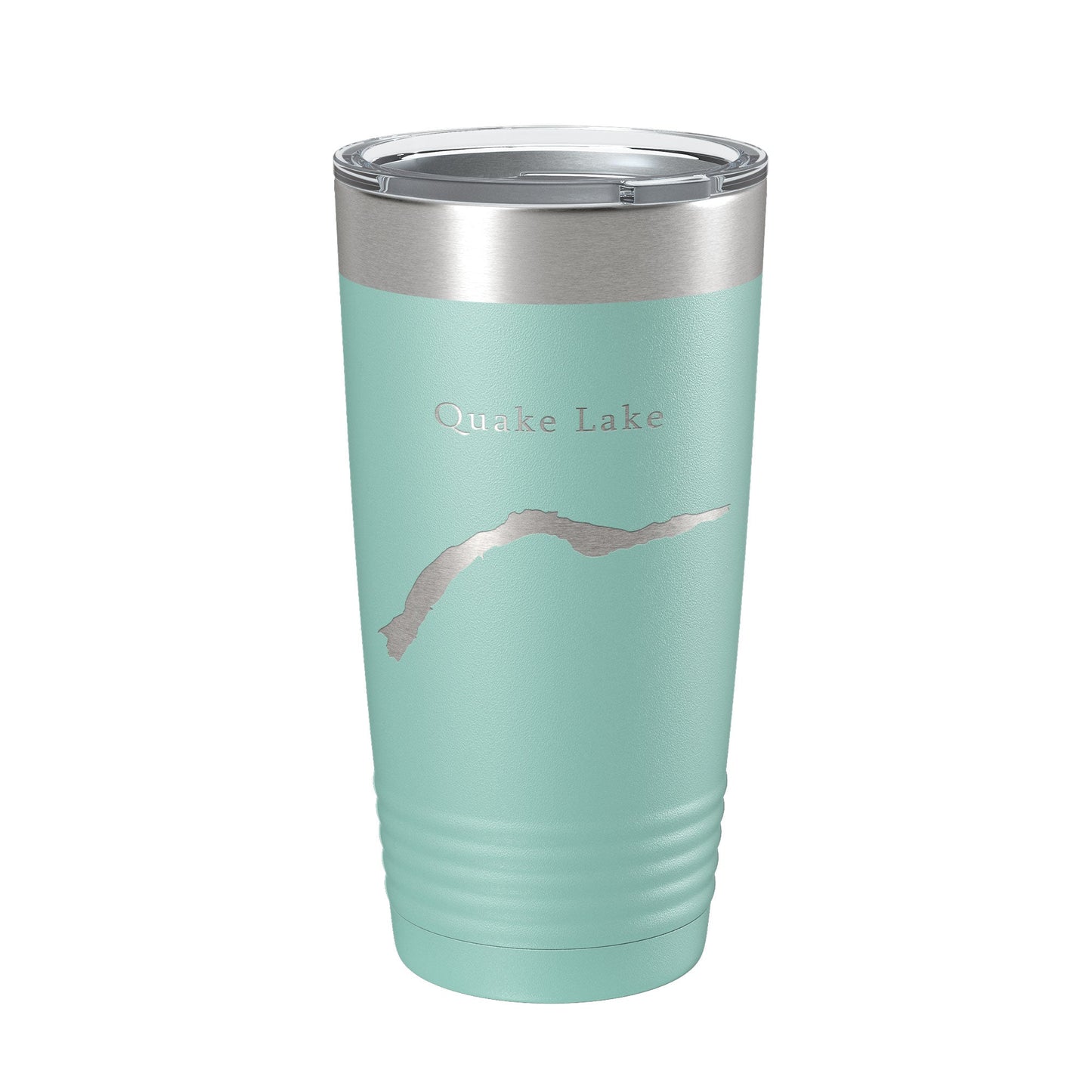 Quake Lake Earthquake Map Tumbler Travel Mug Insulated Laser Engraved Coffee Cup Montana 20 oz