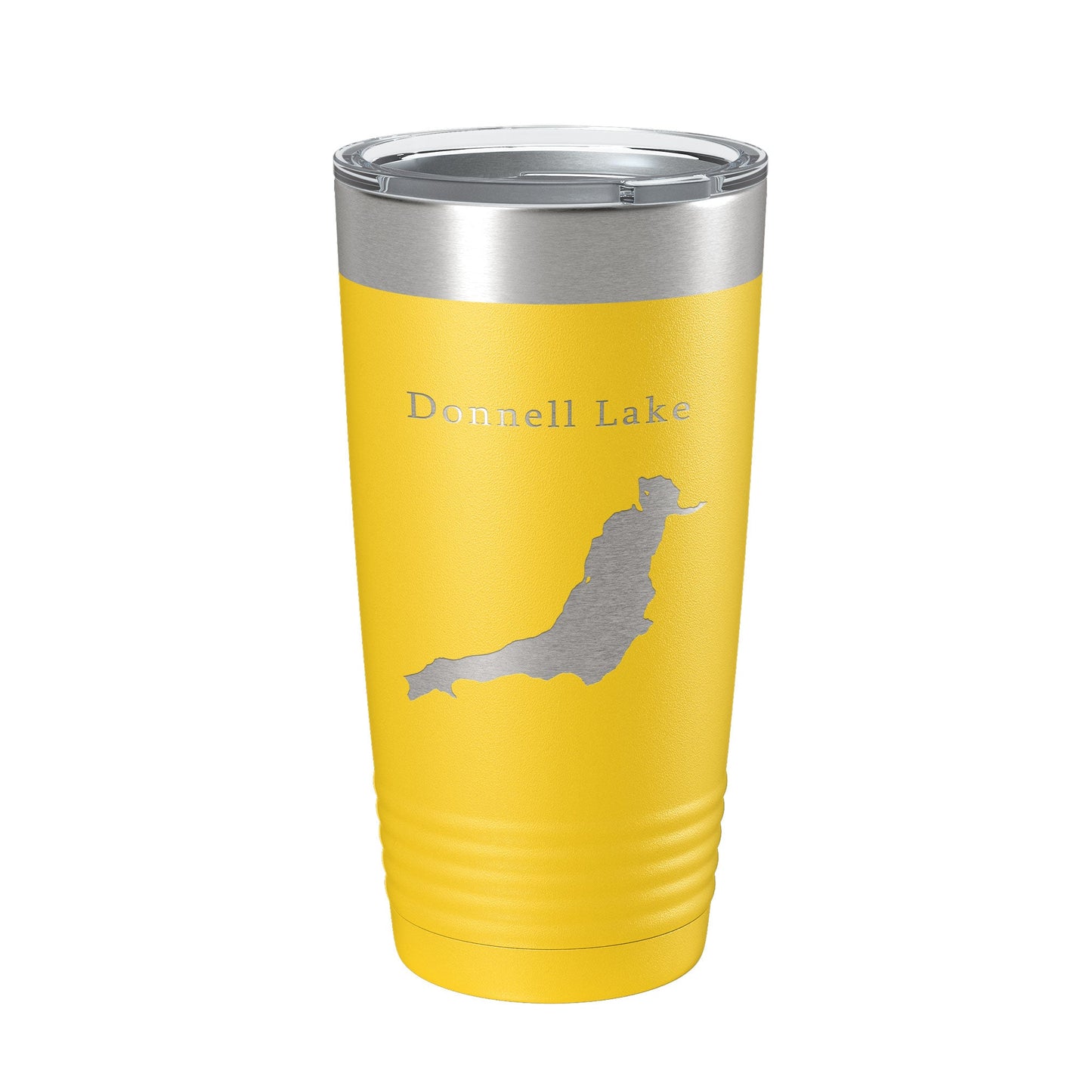 Donnell Lake Map Tumbler Travel Mug Insulated Laser Engraved Coffee Cup California 20 oz