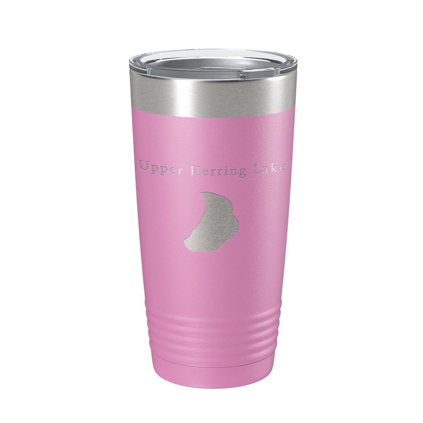 Upper Herring Lake Map Tumbler Travel Mug Insulated Laser Engraved Coffee Cup Michigan 20 oz