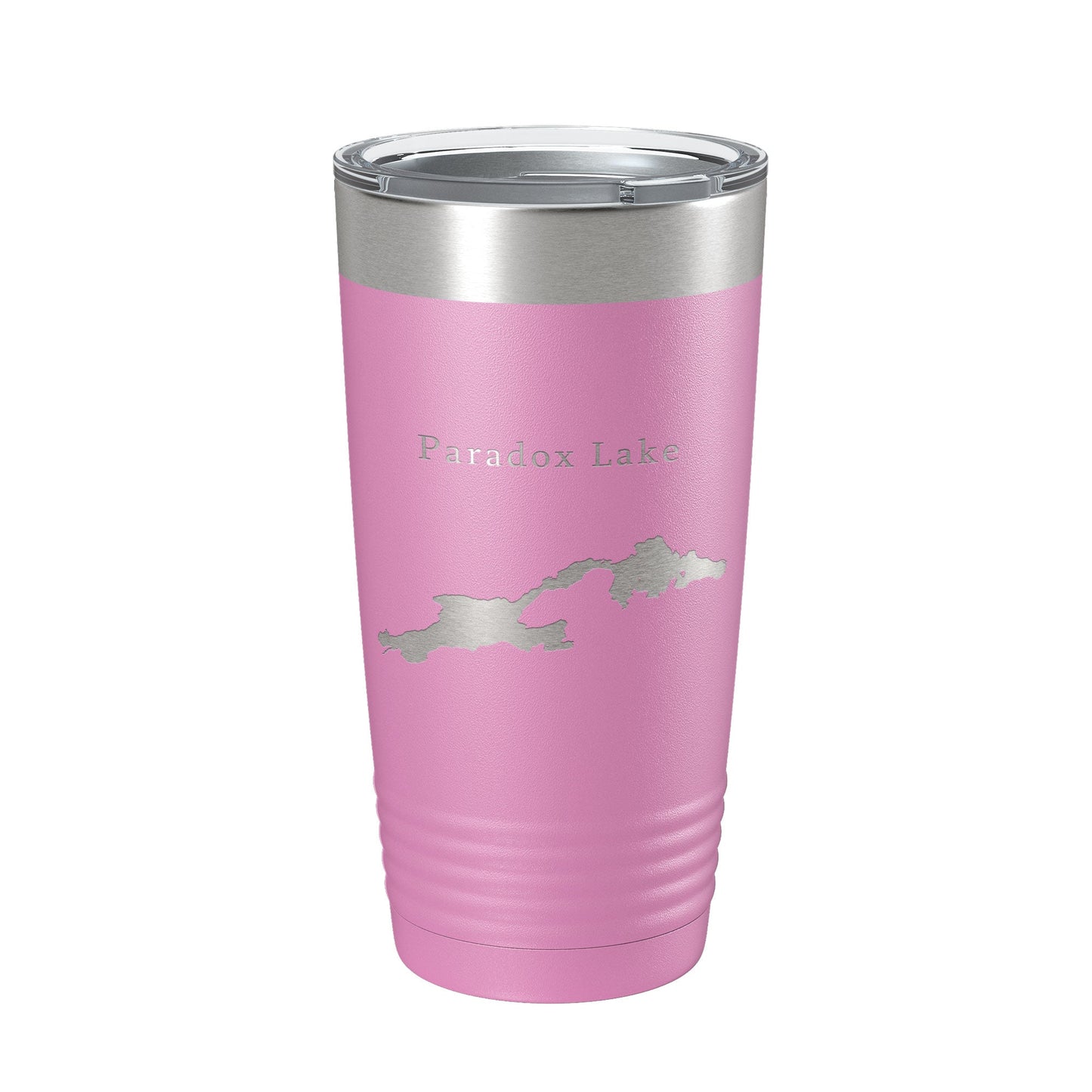 Paradox Lake Map Tumbler Travel Mug Insulated Laser Engraved Coffee Cup New York 20 oz