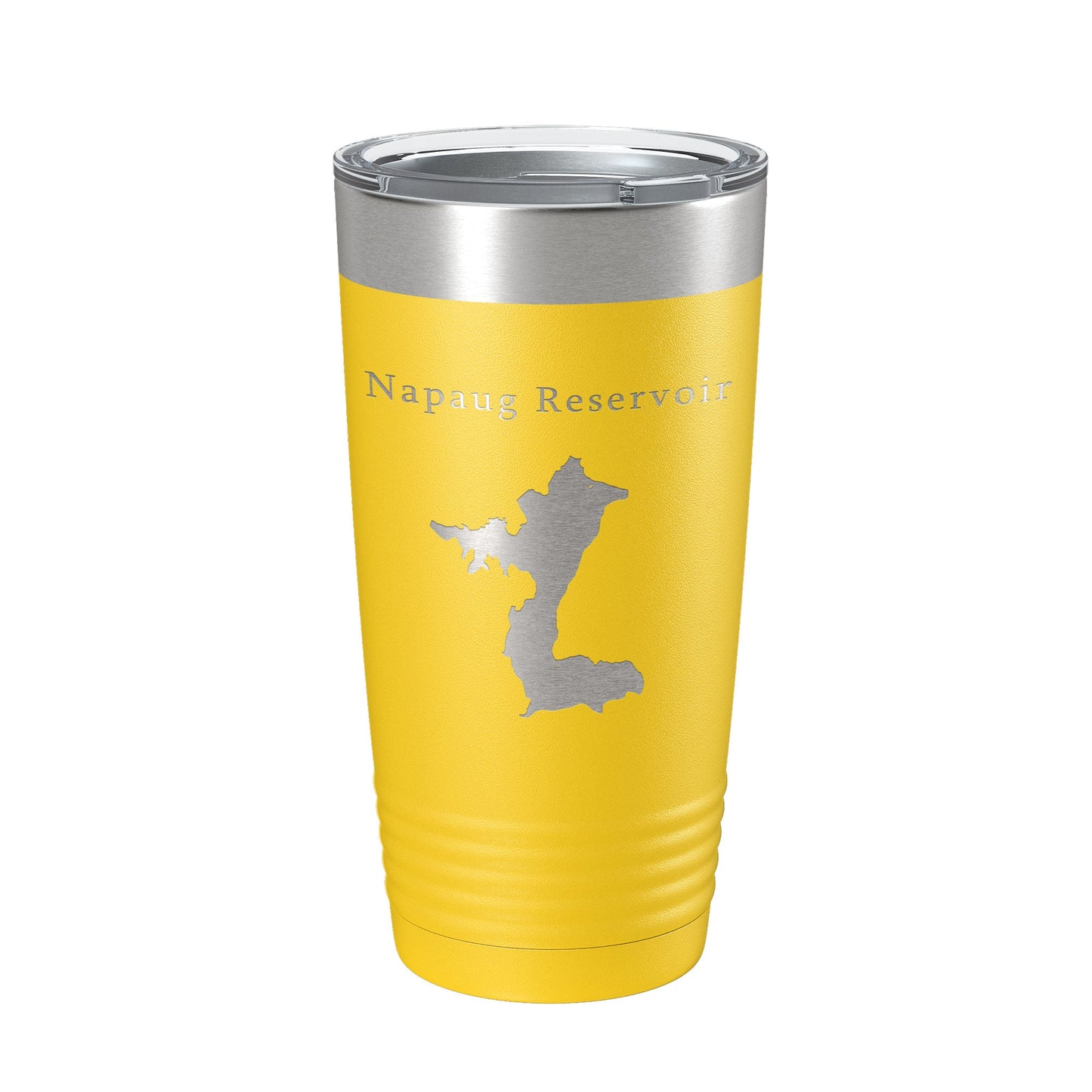 Napaug Reservoir Tumbler Lake Map Travel Mug Insulated Laser Engraved Coffee Cup Connecticut 20 oz