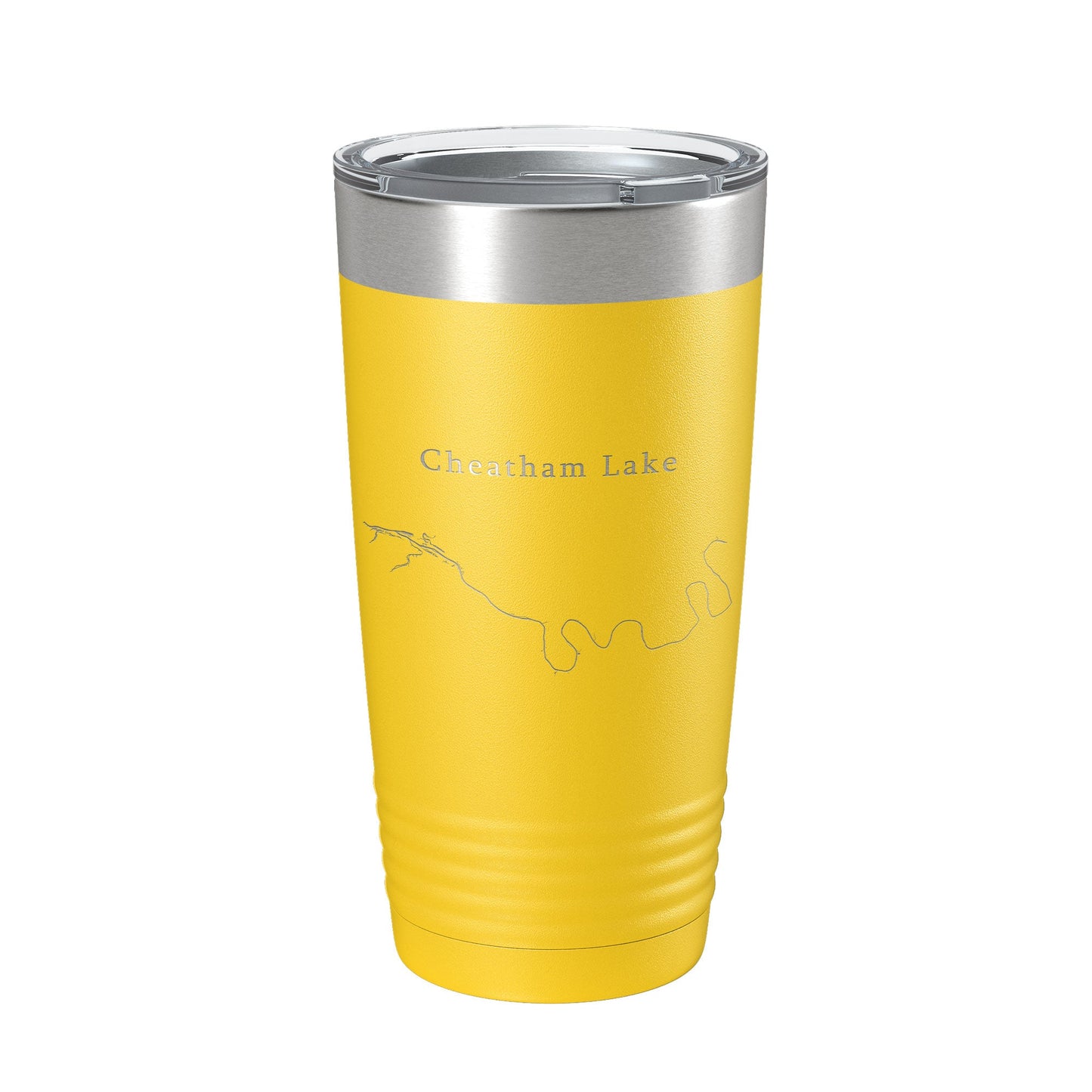 Cheatham Lake Map Tumbler Travel Mug Insulated Laser Engraved Coffee Cup Nashville Tennessee 20 oz