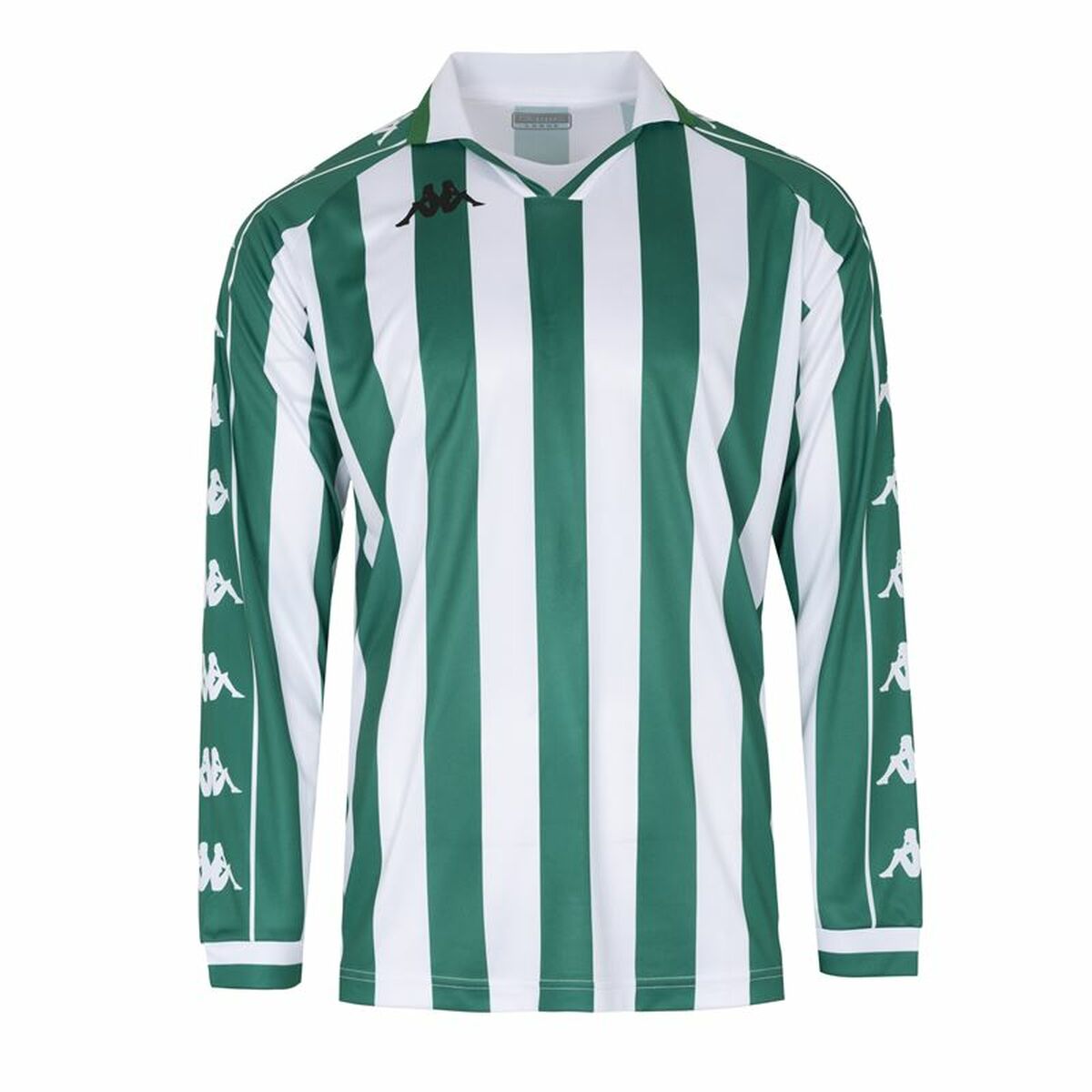 Men's Short-sleeved Football Shirt Kappa Onso White Green