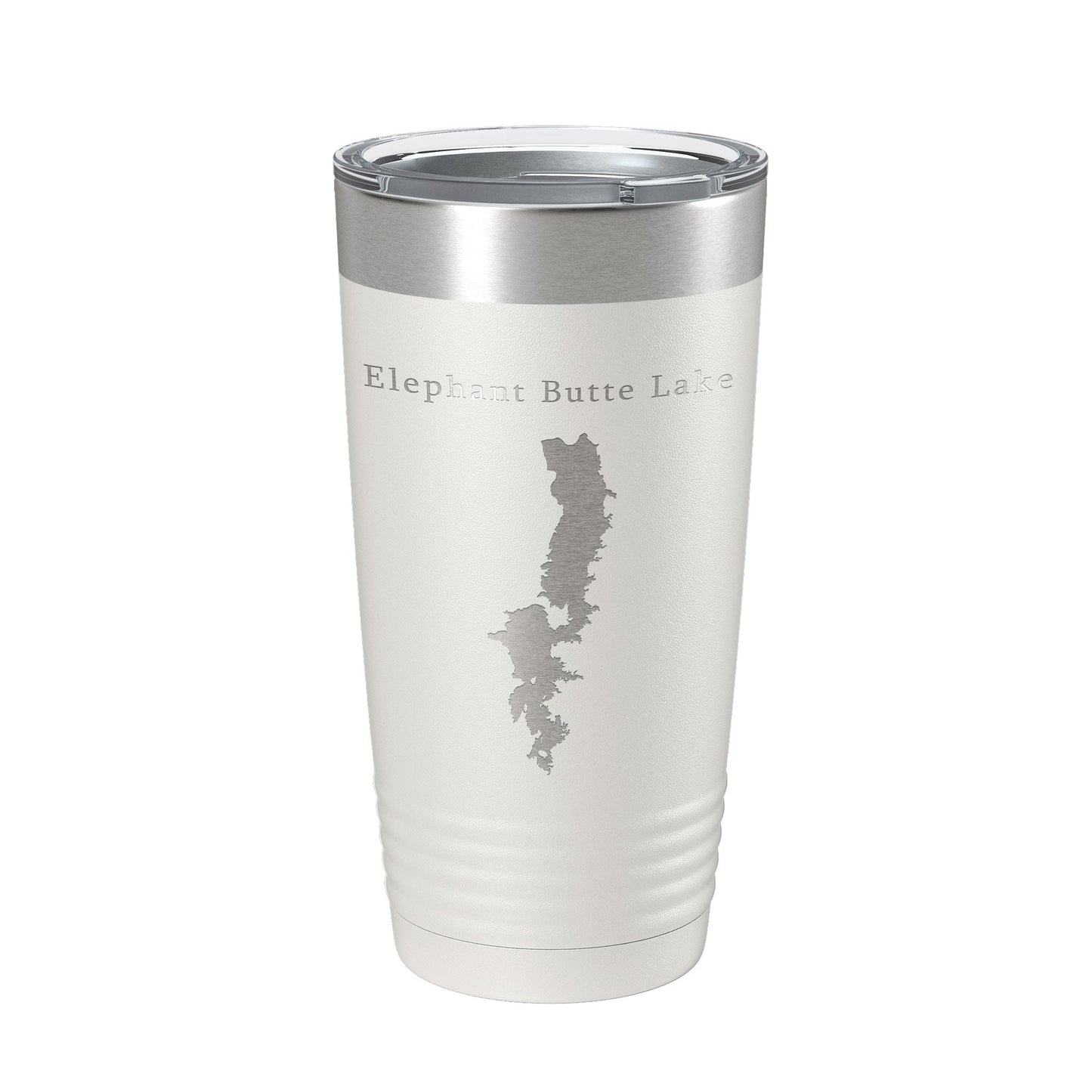Elephant Butte Lake Map Tumbler Travel Mug Insulated Laser Engraved Coffee Cup New Mexico 20 oz