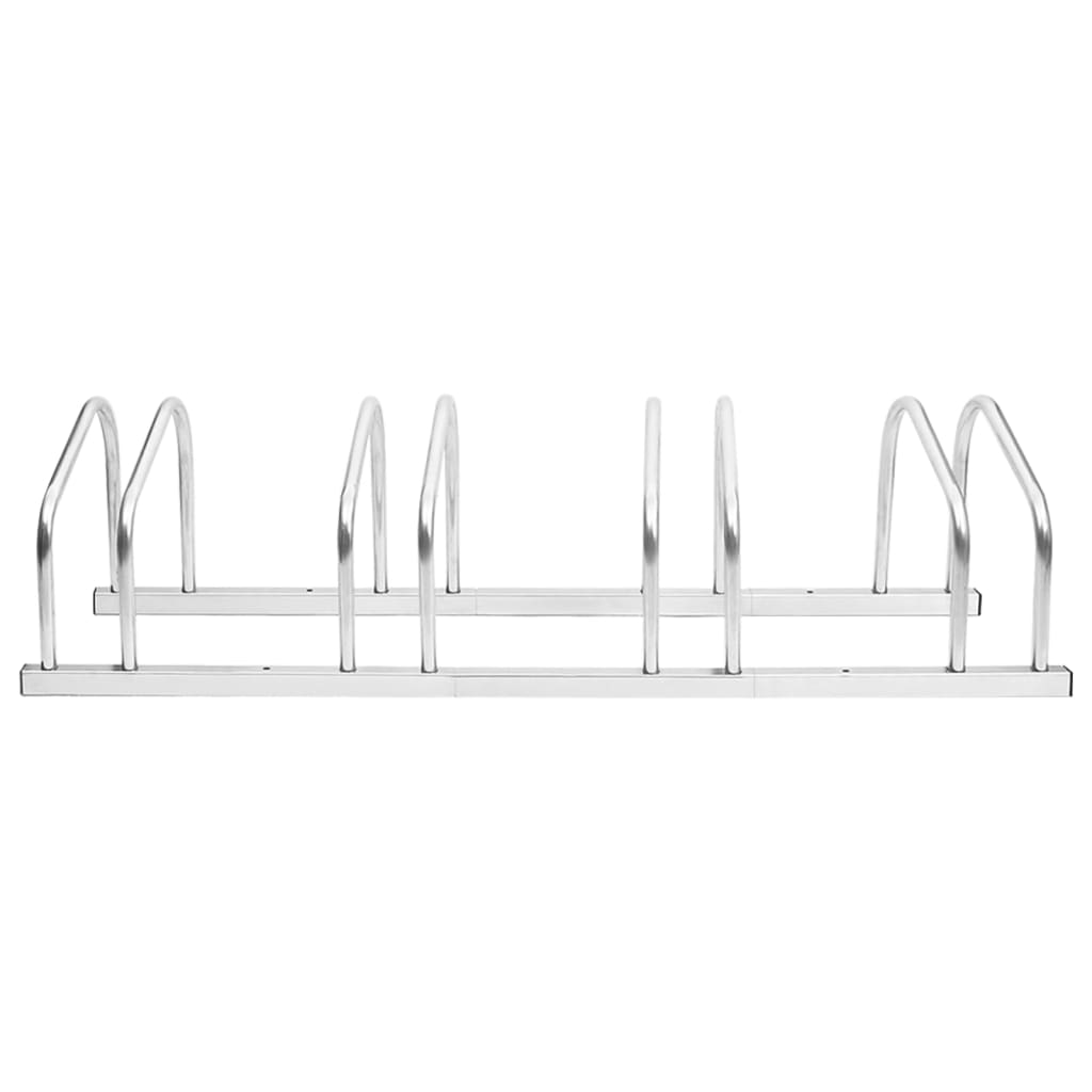 vidaXL Bike Rack Storage Bicycle Parking Stand for Bikes Galvanized Steel