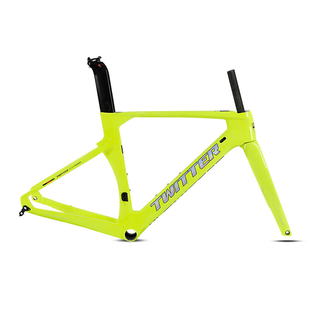 TWITTER R10-Disc Carbon Road Frame Set – T800, 700C, Thru Axle, Aero, Gloss+UV Decals