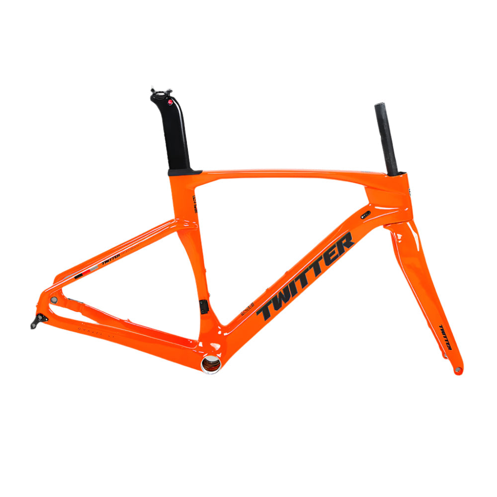 TWITTER GRAVEL V3 Disc Carbon Road Frame Set – T900, 700C, Endurance & Gravel Racing