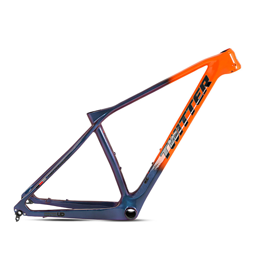 TWITTER PREDATOR Pro Carbon MTB Frame – T900 Mix, 29"/27.5", XC Racing, Thru axle +Lever
