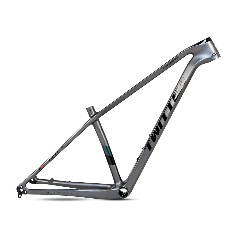 TWITTER WARRIOR Pro Carbon MTB Frame – T900 Mix, 29"/27.5", Thru axle +Lever, Gloss+UV Decals-7