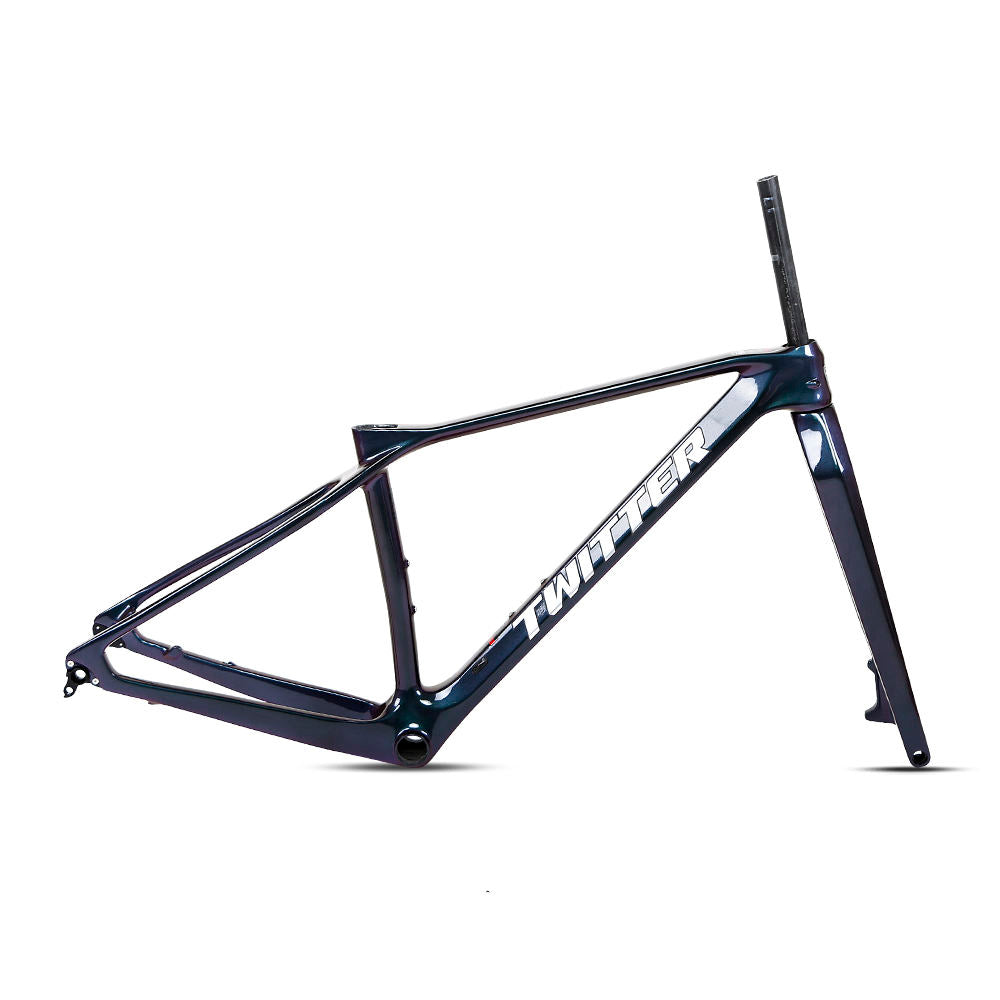 TWITTER M6 Carbon MTB Frame – T900 Mix, 29"/27.5", Strengthened XC, Gloss+UV Decals