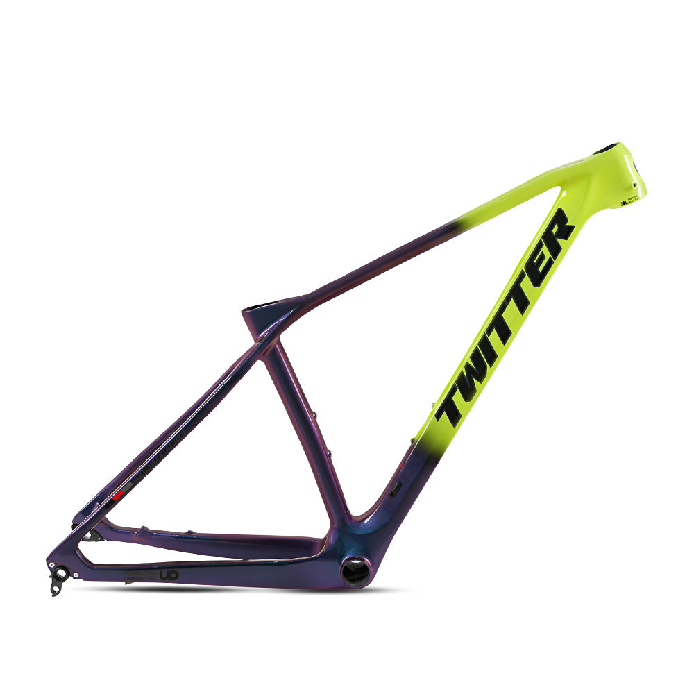 TWITTER PREDATOR Pro Carbon MTB Frame – T900 Mix, 29"/27.5", XC Racing, Thru axle +Lever