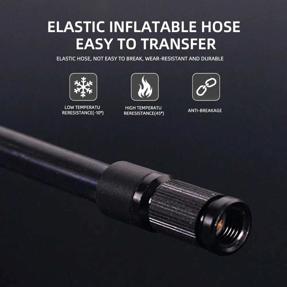 Mini Electric Bike Air Pump 120PSI Pocket-Sized with Digital Display Black