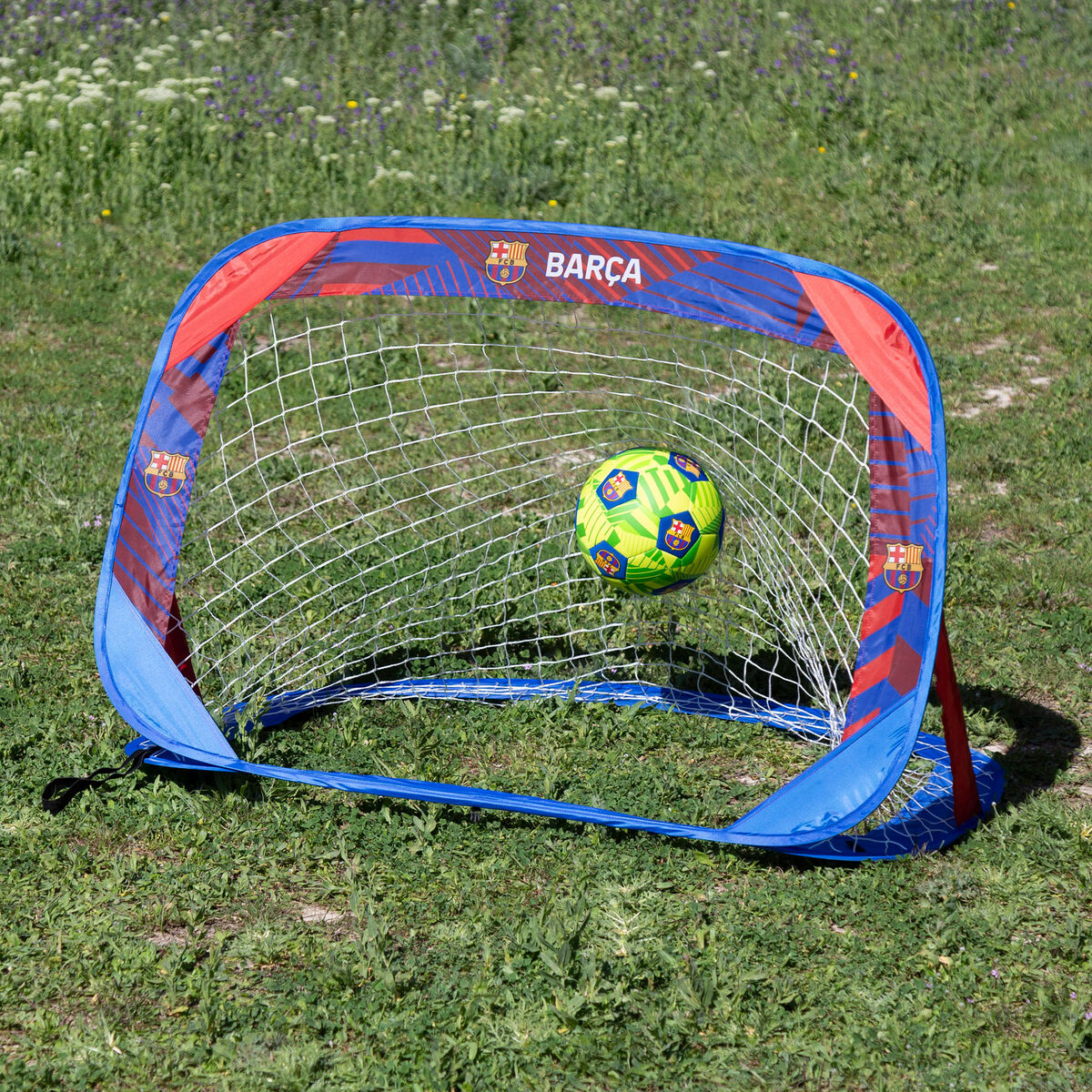 Set of 2 football goals F.C. Barcelona 120 x 80 x 80 cm (2 Units)