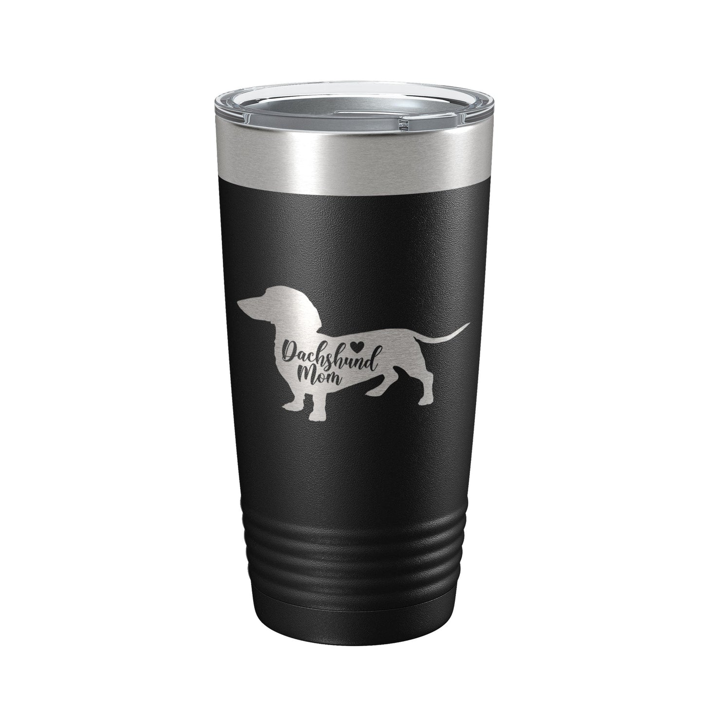 Dachshund Mom Tumbler Dog Travel Mug Gift Insulated Laser Engraved Coffee Cup 20 oz
