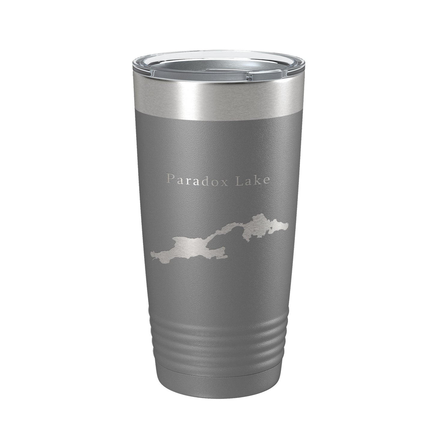 Paradox Lake Map Tumbler Travel Mug Insulated Laser Engraved Coffee Cup New York 20 oz