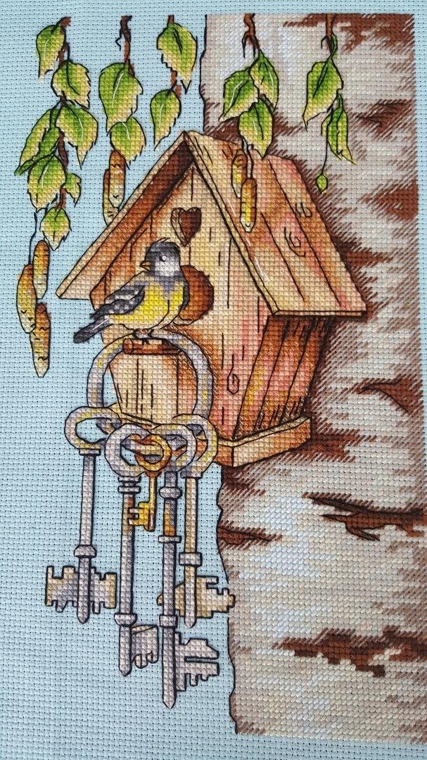 Bird House - PDF Cross Stitch Pattern