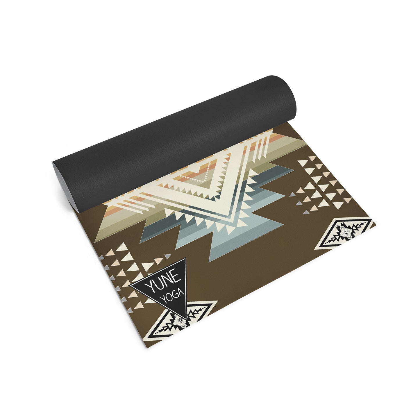 Buffalo Hills Soil Yoga Mat – 6 mm Extra Thick, Double-Sided Non-Slip, Eco-Friendly PER with UV-Printed Earthy Brown Design | Yune Yoga