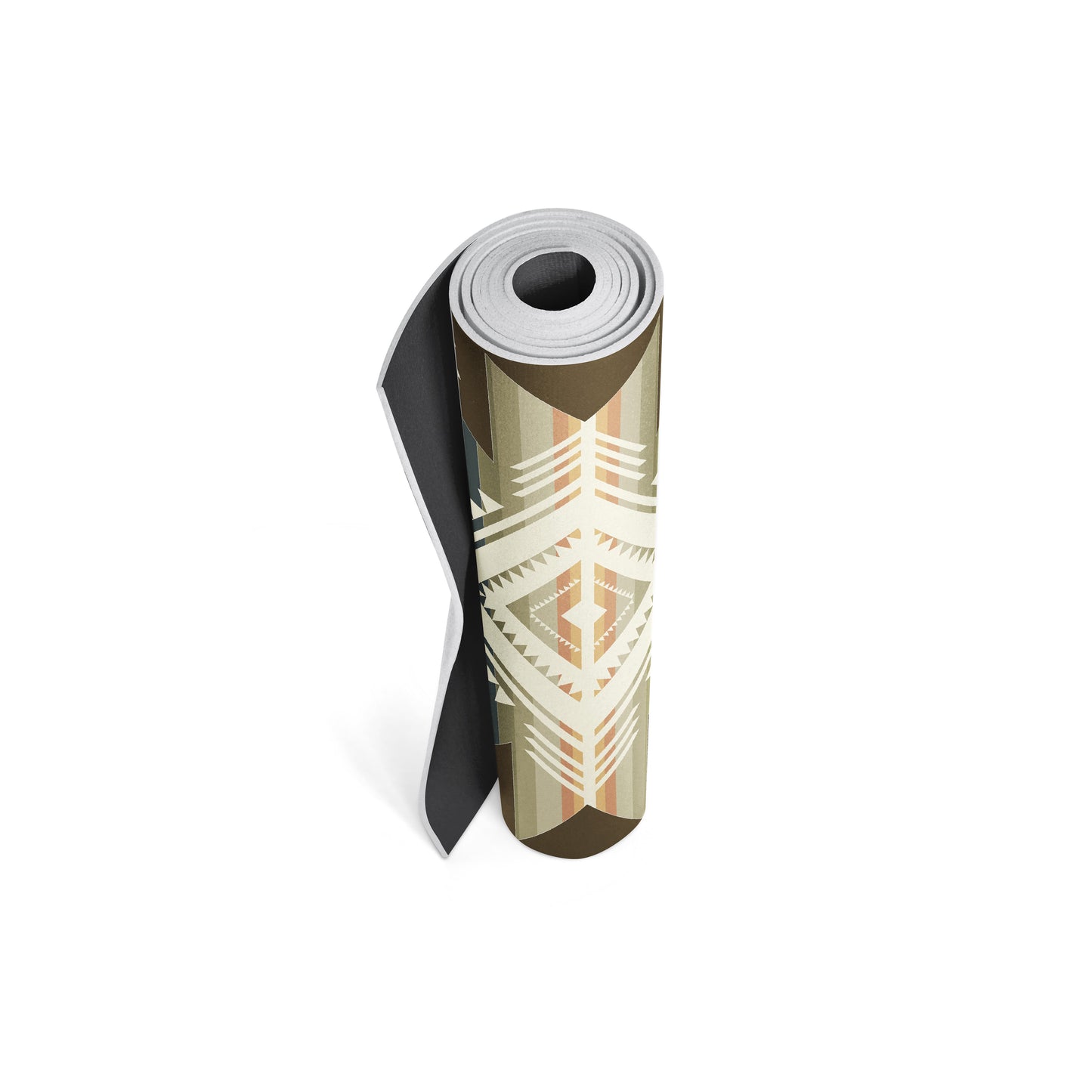Buffalo Hills Soil Yoga Mat – 6 mm Extra Thick, Double-Sided Non-Slip, Eco-Friendly PER with UV-Printed Earthy Brown Design | Yune Yoga