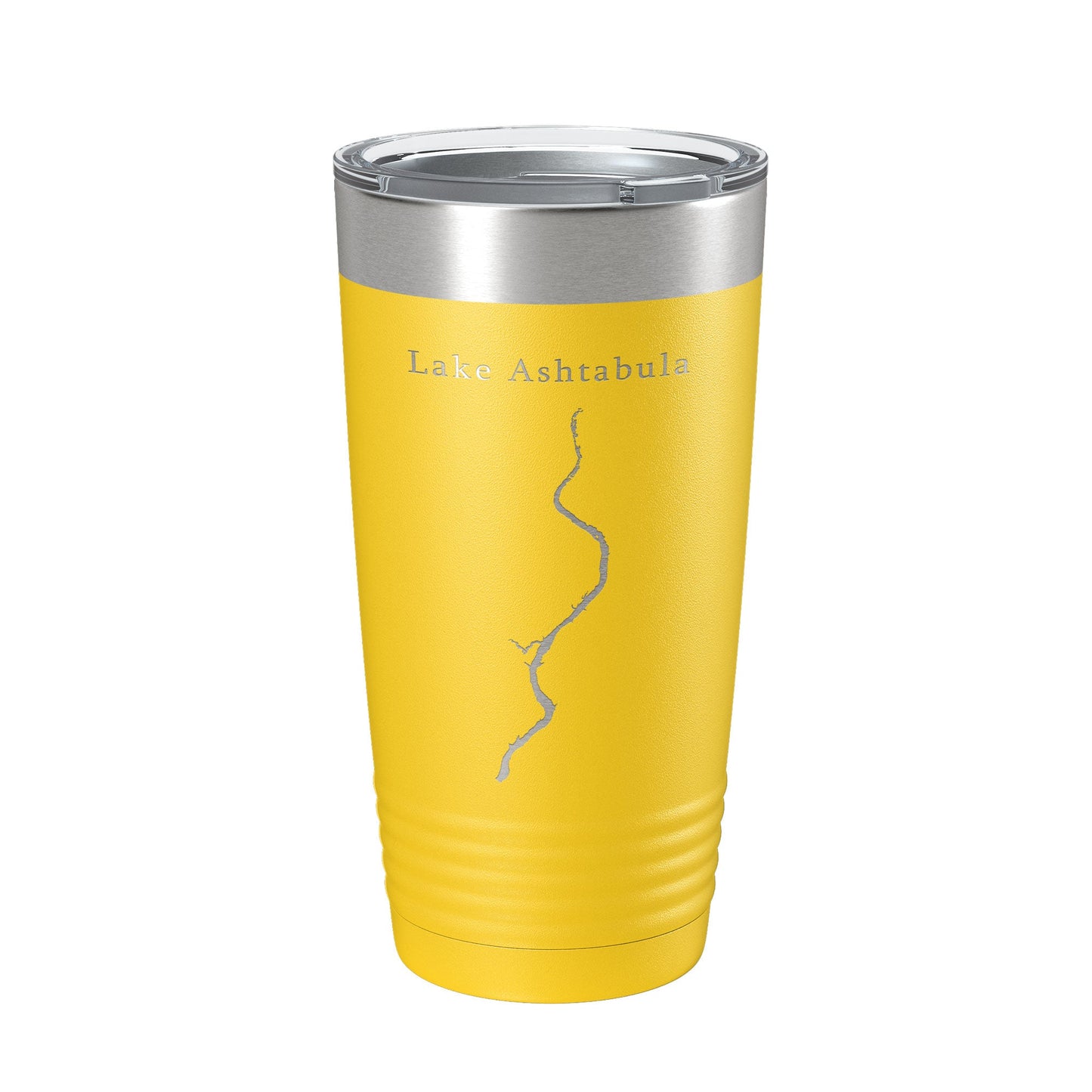 Lake Ashtabula Map Tumbler Travel Mug Insulated Laser Engraved Coffee Cup North Dakota 20 oz