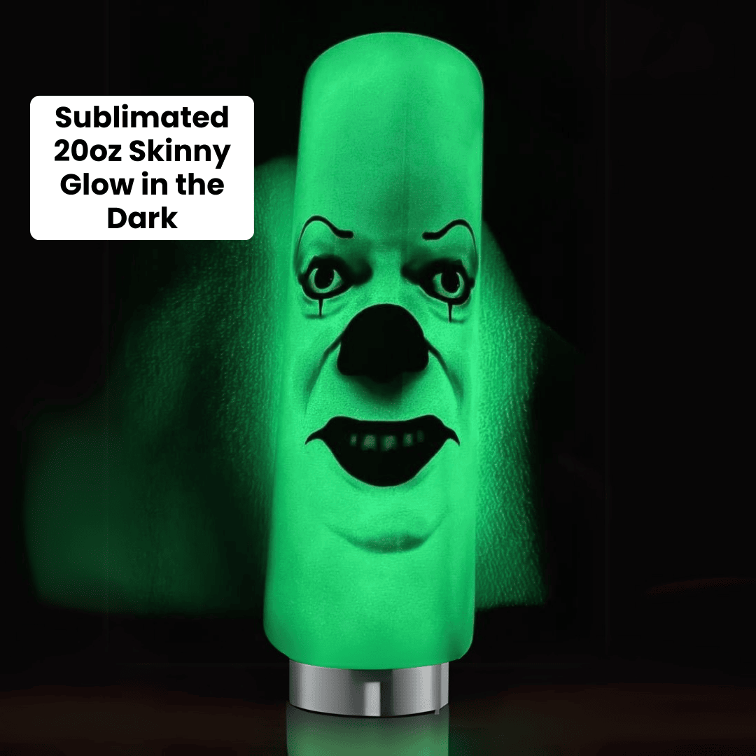 20oz Skinny Glow In The Dark, Green