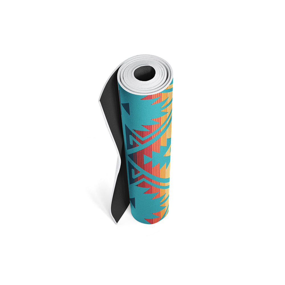 Jerome Turquoise Yoga Mat – 6 mm Extra Thick, Double-Sided Non-Slip, Eco-Friendly PER with Turquoise Water-Inspired Design | Yune Yoga