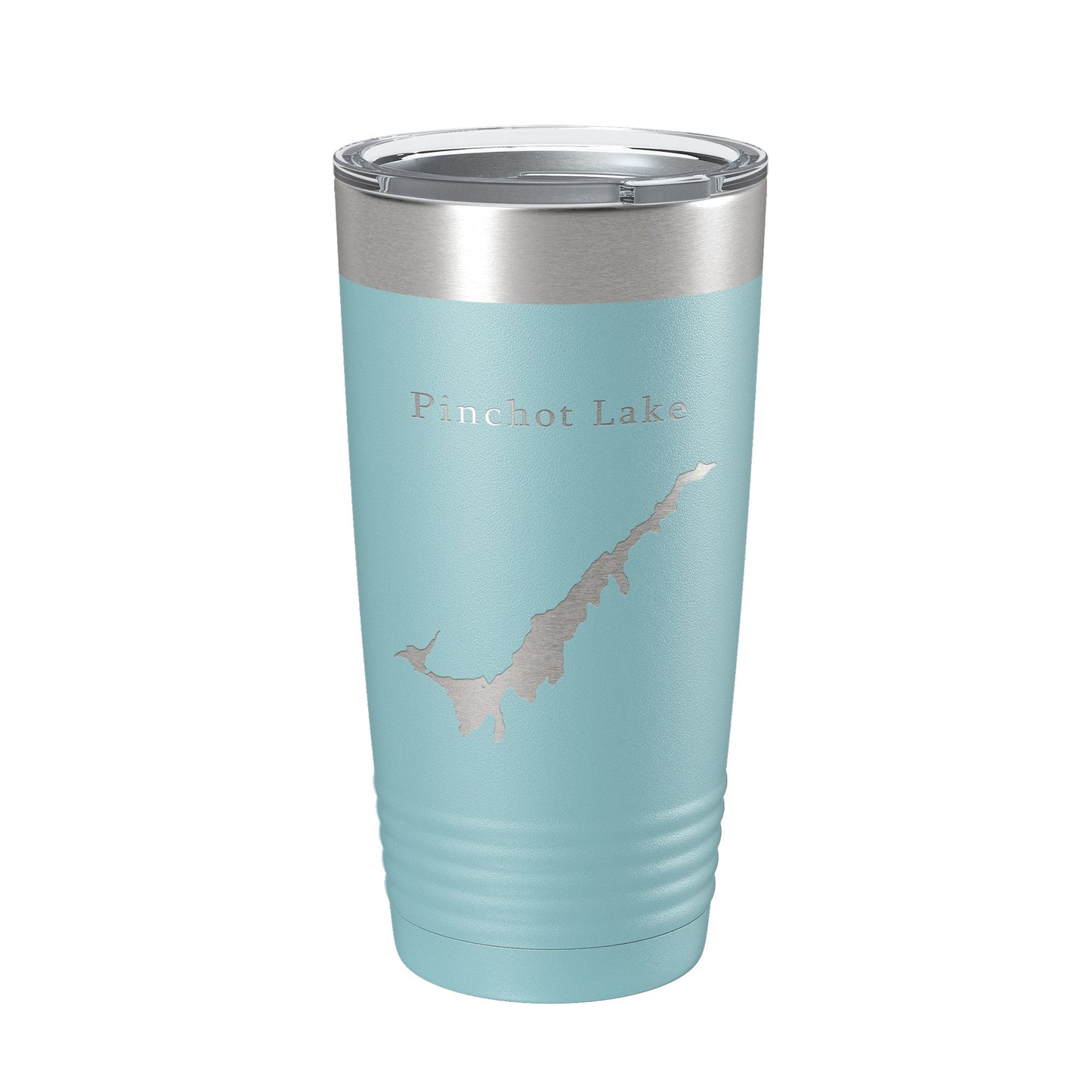 Pinchot Lake Map Tumbler Travel Mug Insulated Laser Engraved Coffee Cup Pennsylvania 20 oz