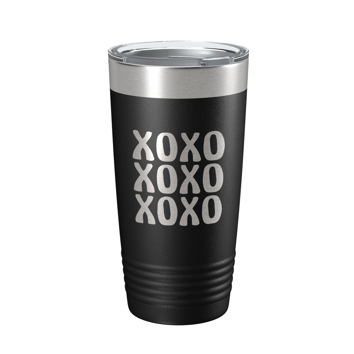 XOXO Tumbler Hugs And Kisses Travel Mug Insulated Laser Engraved Coffee Cup 20 oz
