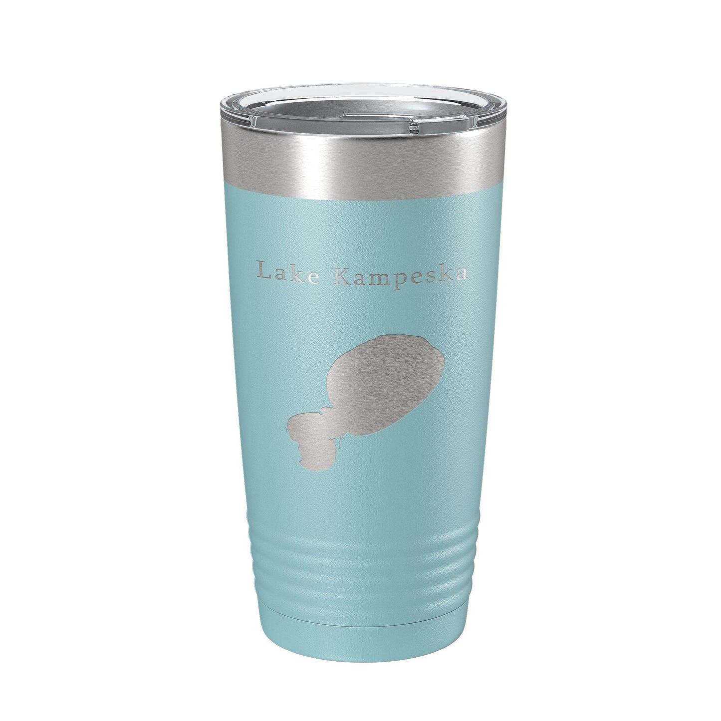 Lake Kampeska Map Tumbler Travel Mug Insulated Laser Engraved Coffee Cup South Dakota 20 oz
