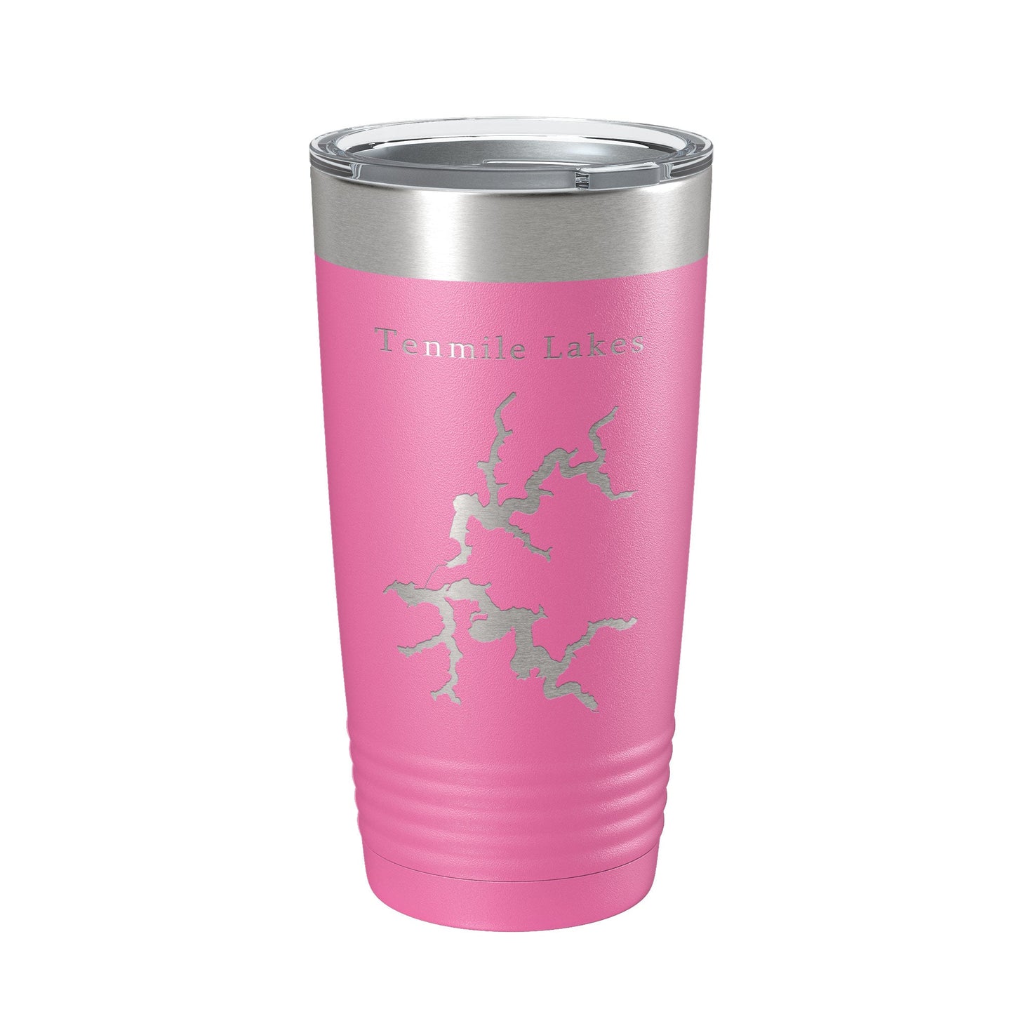 Tenmile Lakes Map Tumbler Travel Mug Insulated Laser Engraved Coffee Cup Oregon 20 oz