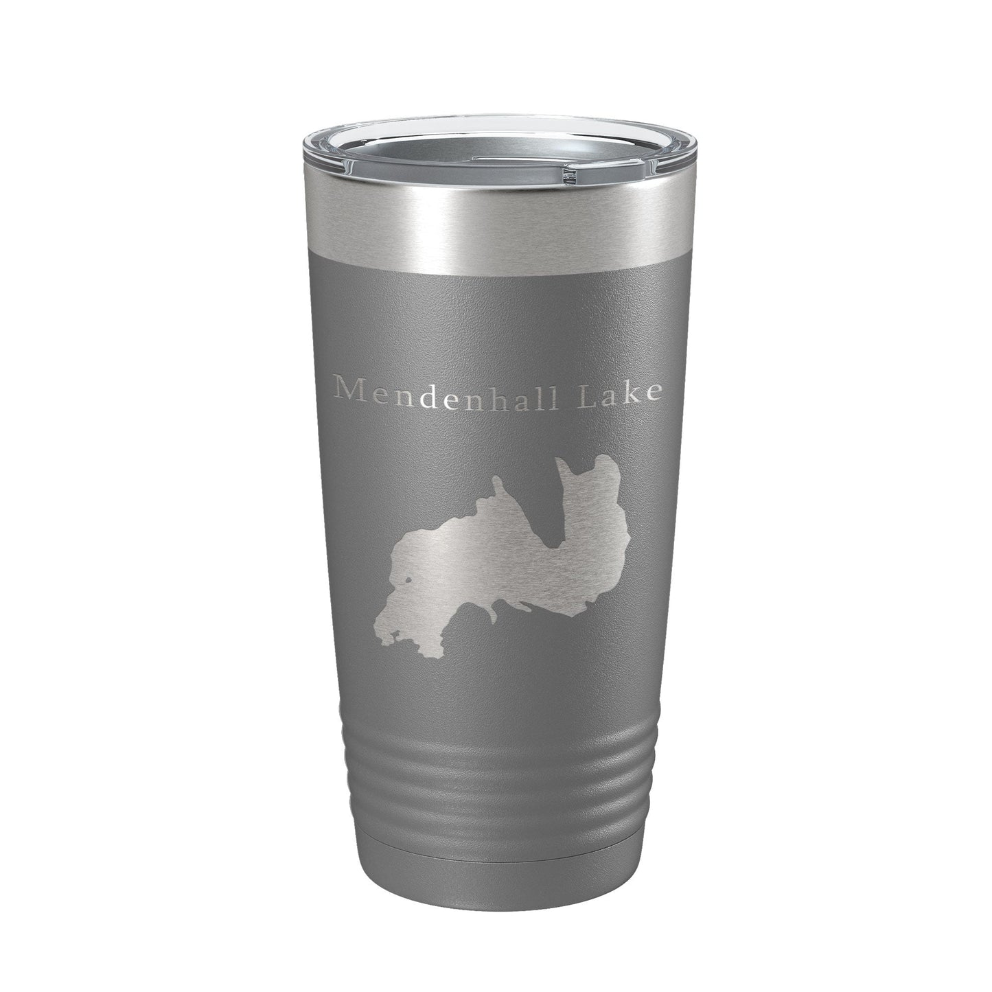 Mendenhall Lake Map Tumbler Travel Mug Insulated Laser Engraved Coffee Cup Alaska 20 oz