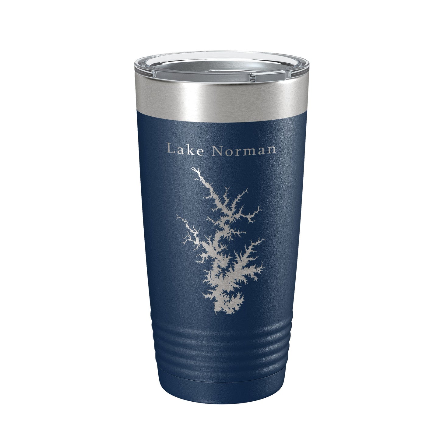 Lake Norman Map Tumbler Travel Mug Insulated Laser Engraved Coffee Cup North Carolina 20 oz