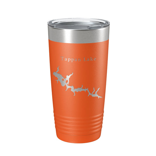 Tappan Lake Map Tumbler Travel Mug Insulated Laser Engraved Coffee Cup Ohio 20 oz