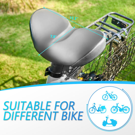 YN 3, Noseless XL Plus Bike Seat for Men Women Comfort