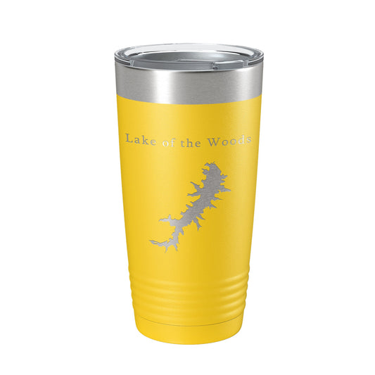 Lake of the Woods Map Tumbler Travel Mug Insulated Laser Engraved Coffee Cup Virginia 20 oz