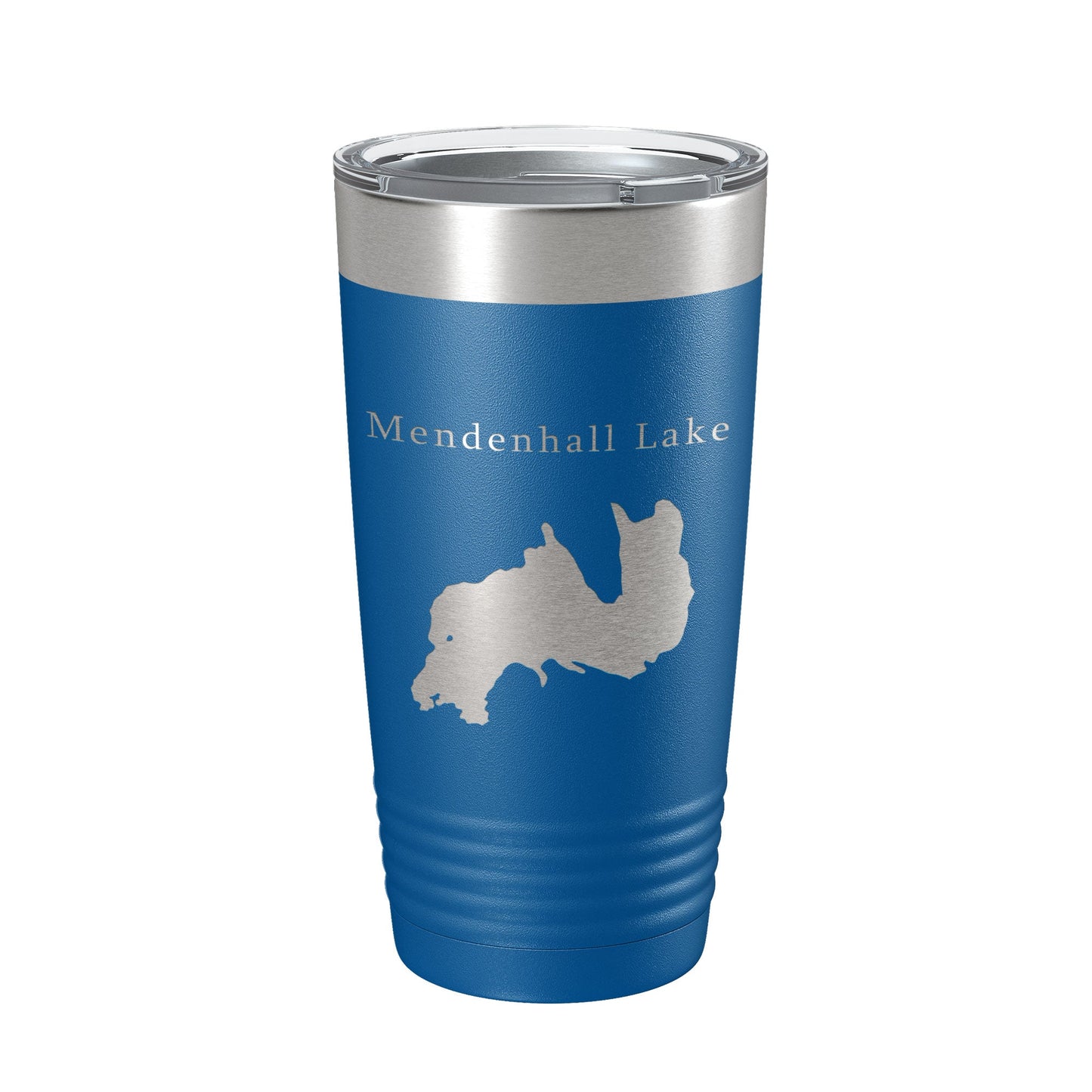 Mendenhall Lake Map Tumbler Travel Mug Insulated Laser Engraved Coffee Cup Alaska 20 oz
