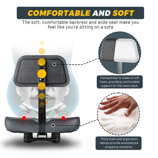 YS 11, YLG Oversized Bike Seat with Backrest