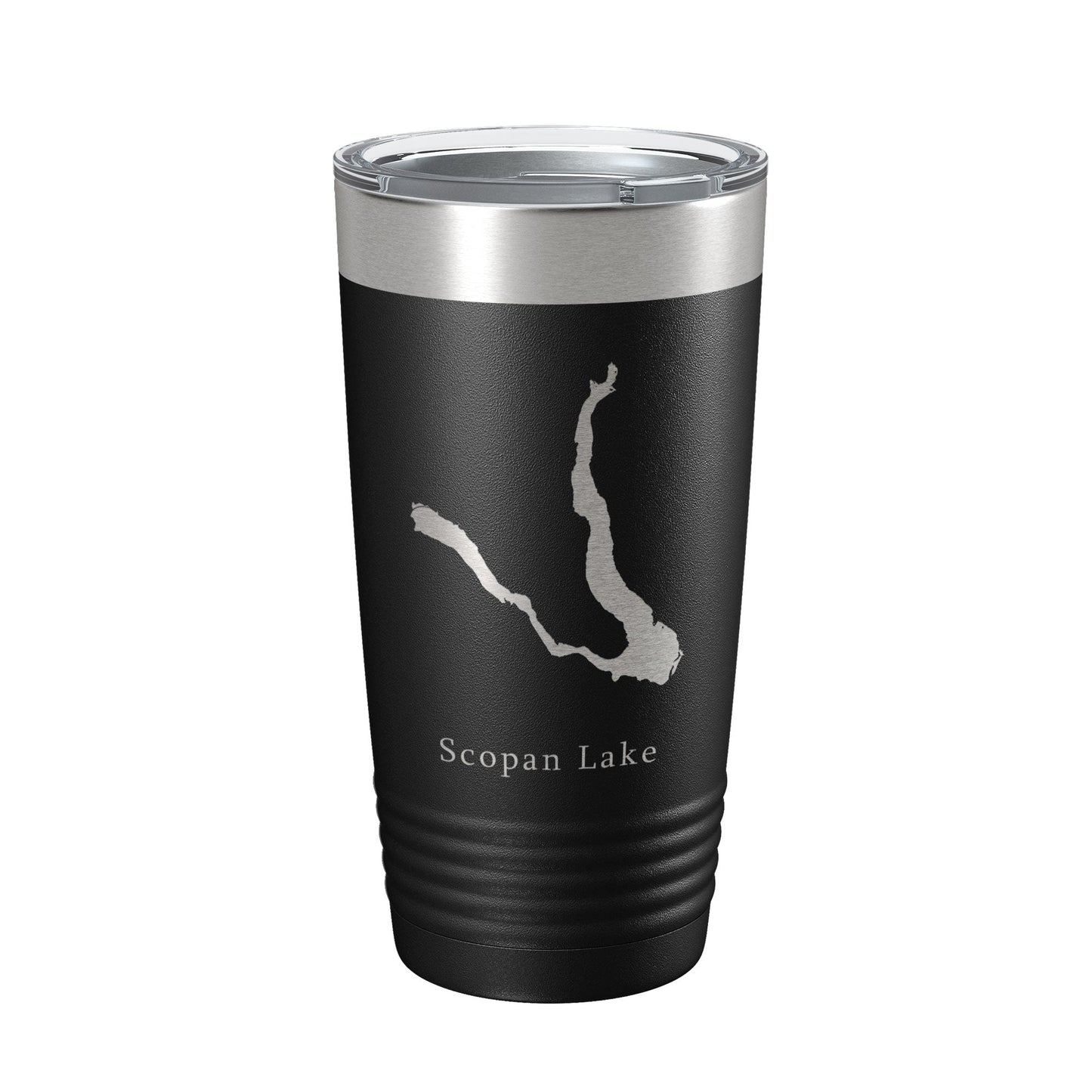 Scopan Lake Squapan Map Tumbler Travel Mug Insulated Laser Engraved Coffee Cup Maine 20 oz